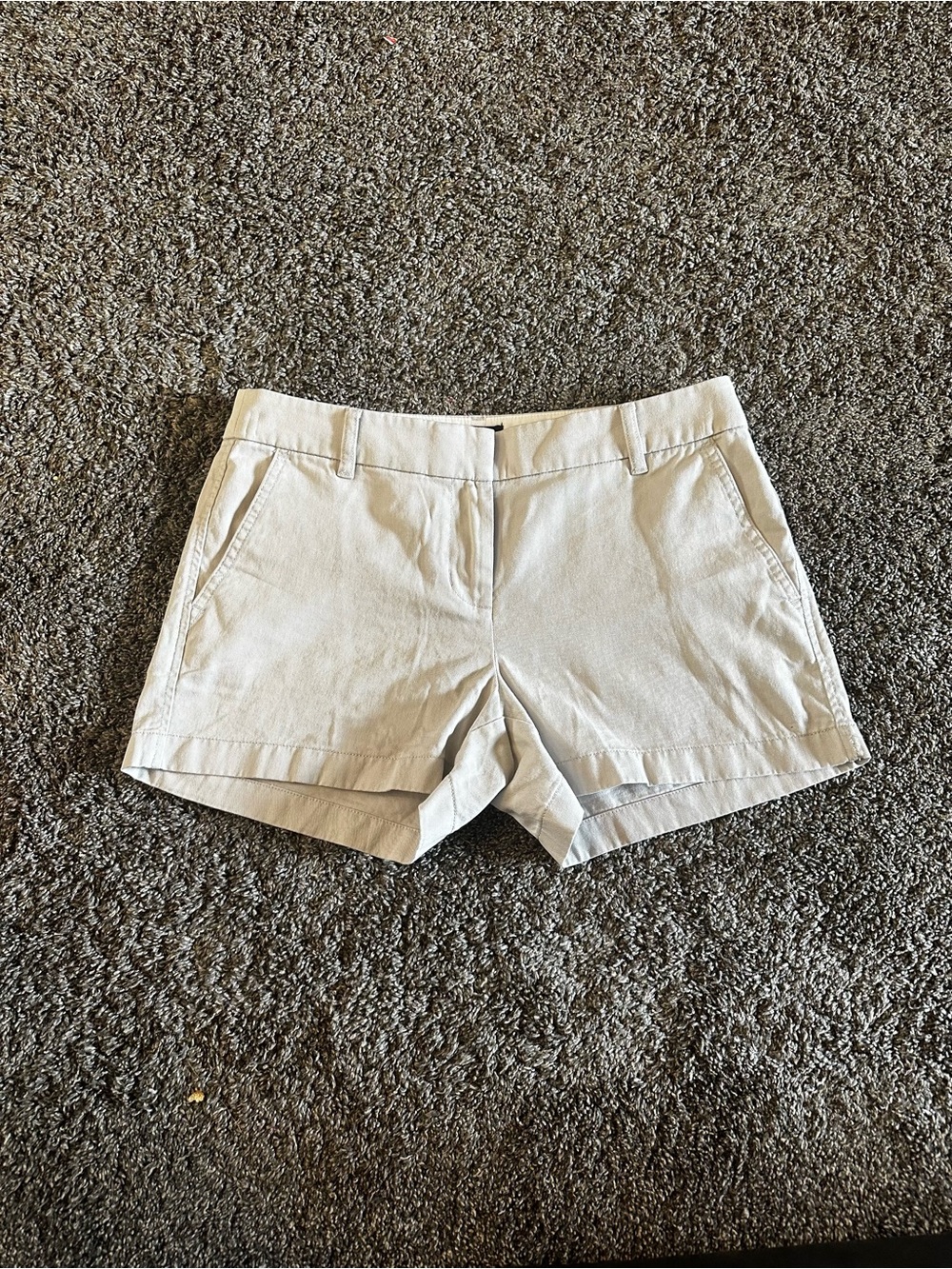 J. Crew Light Beige Cotton Blend Shorts